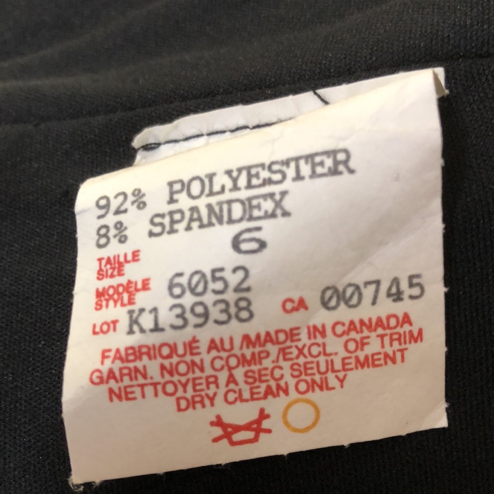 Two Piece Dress Pantsuit, Black (size 6) - Picture 14 of 17
